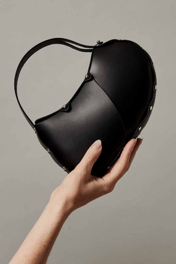 Leather Heart Handbag