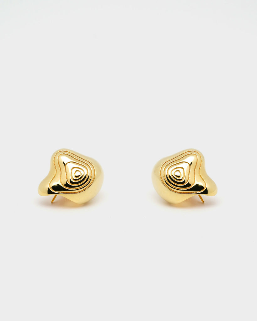 Zion Gold Stud Earrings