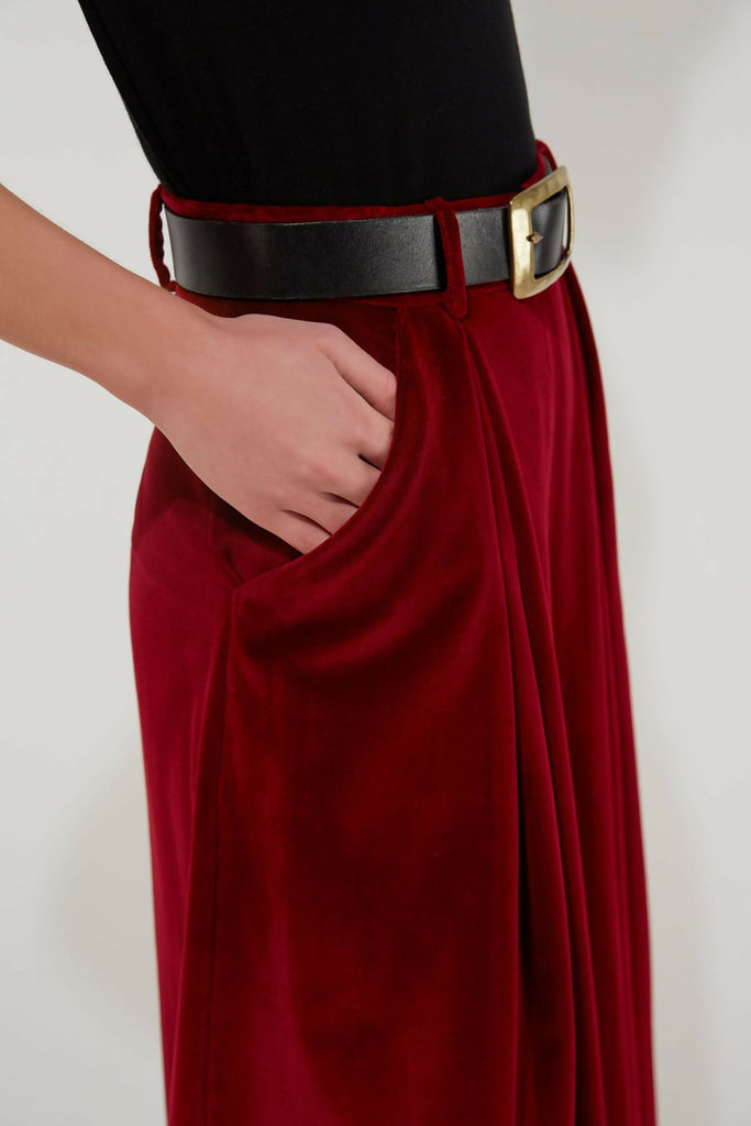 BURGUNDY VELVET NOBILITY CULOTTES