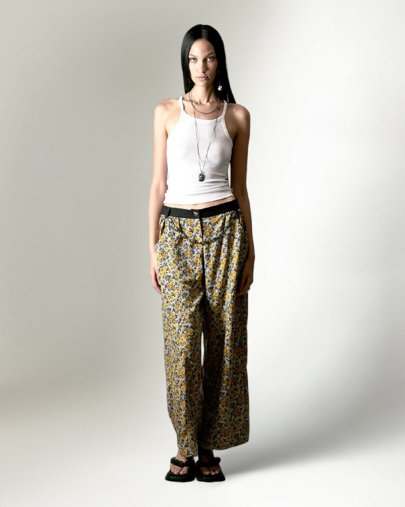 WIDE-LEG PANTS SILVER MOTIF CHAIN