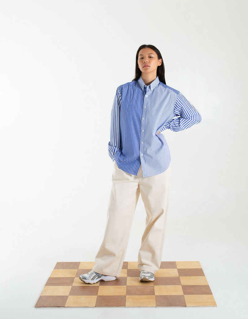 Frankie Multi-stripe Shirt Blue