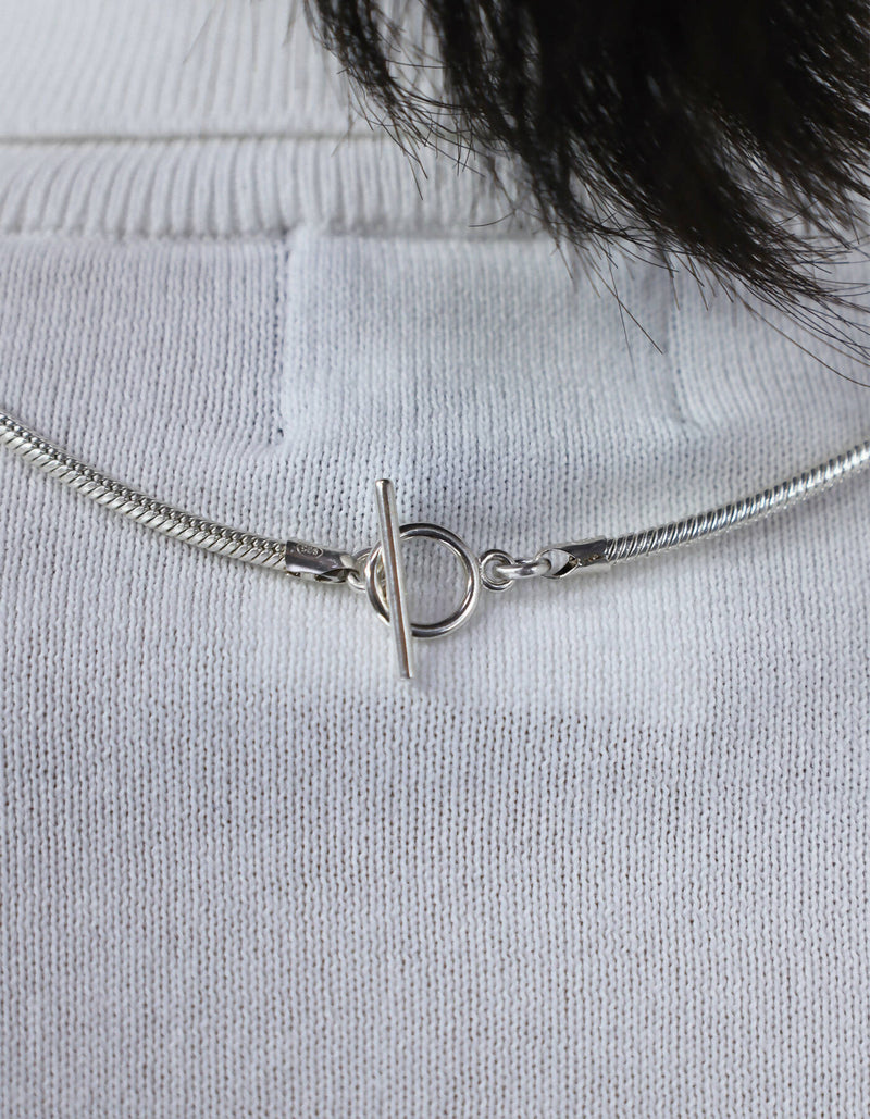 Men's thick line necklace