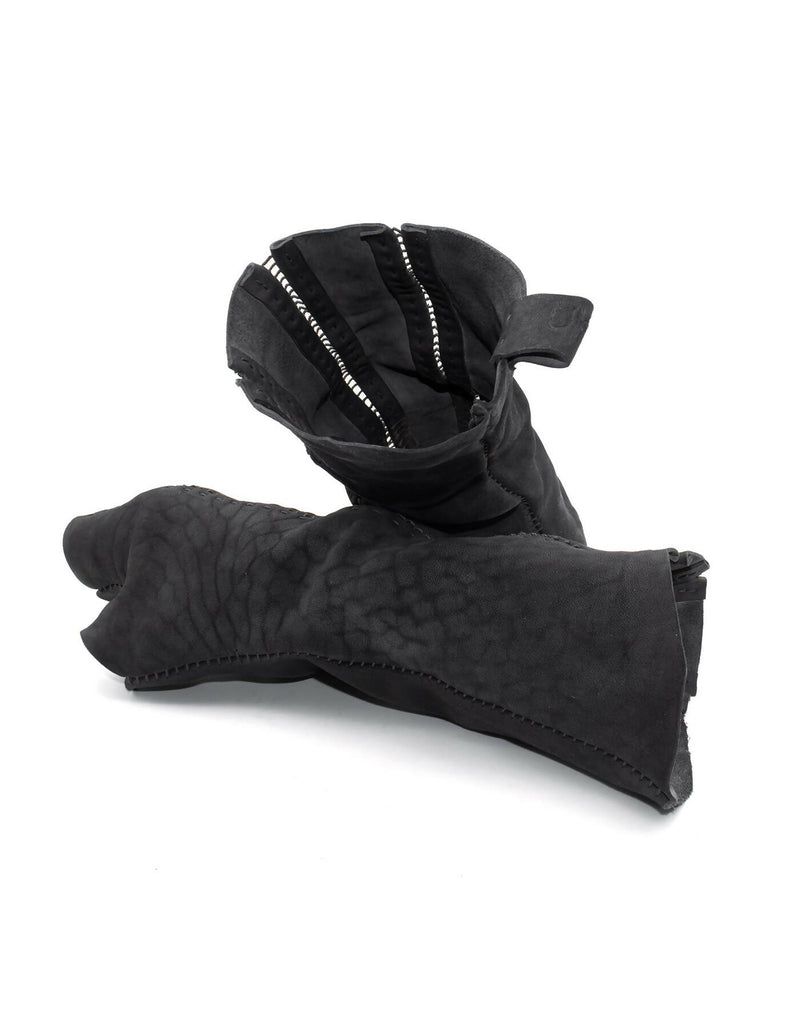 open seam long leather gloves