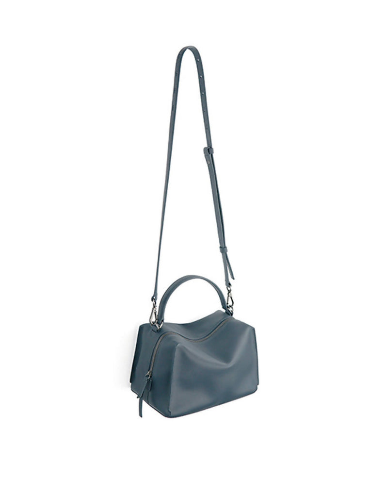 Mini Valley Cube Shoulder Bag-Blue Mirage