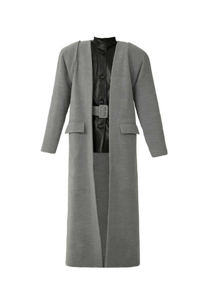 Two-layered gray coat