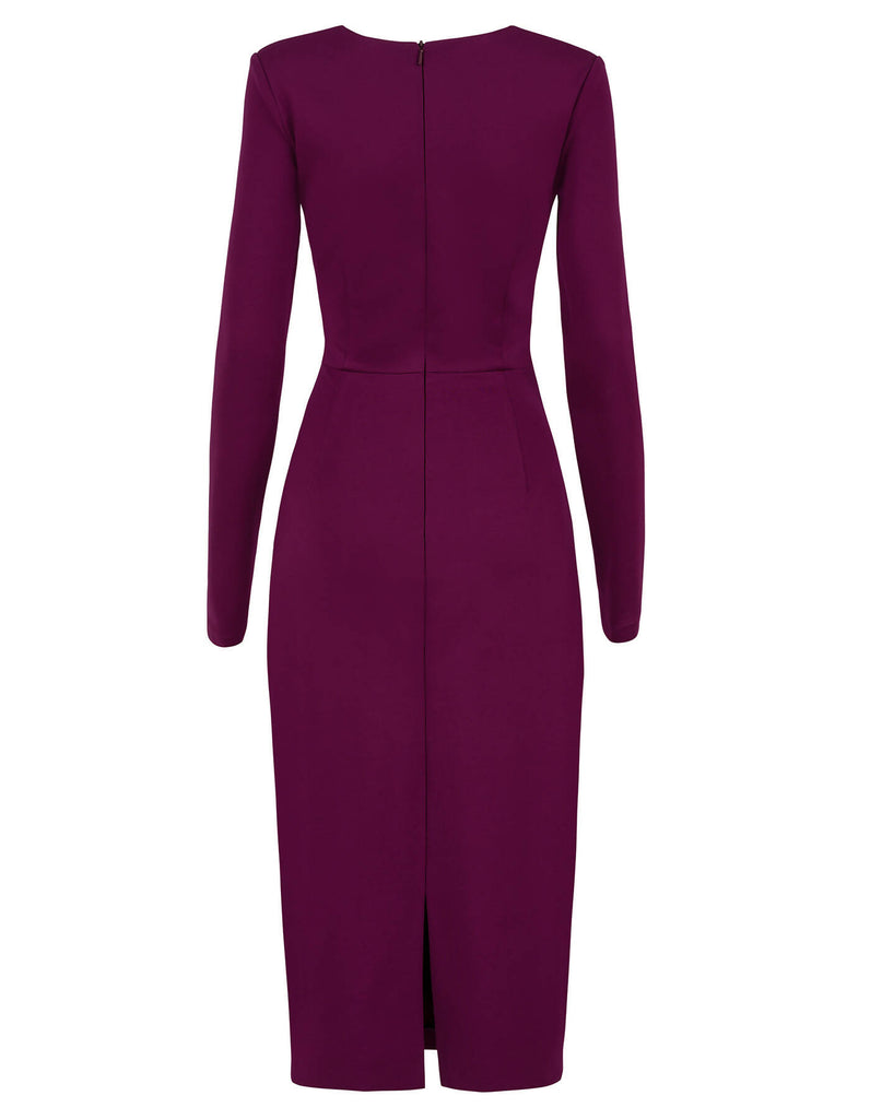 VIGO DRESS DARK FUCHSIA