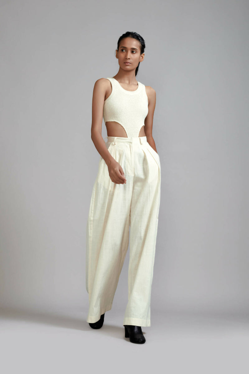 Off-White Long Pleated Trouser