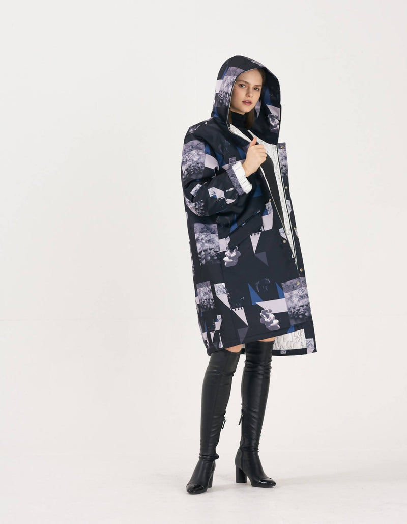 Winter Blues Hoody Padding Coat