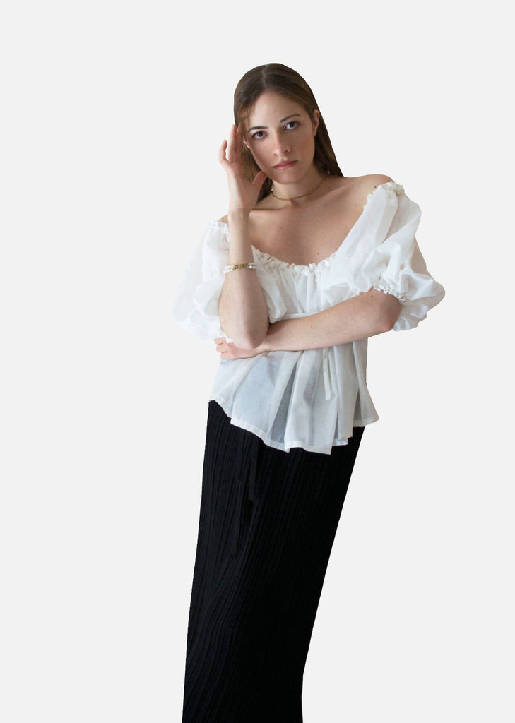 Romantic Pleated Blouse