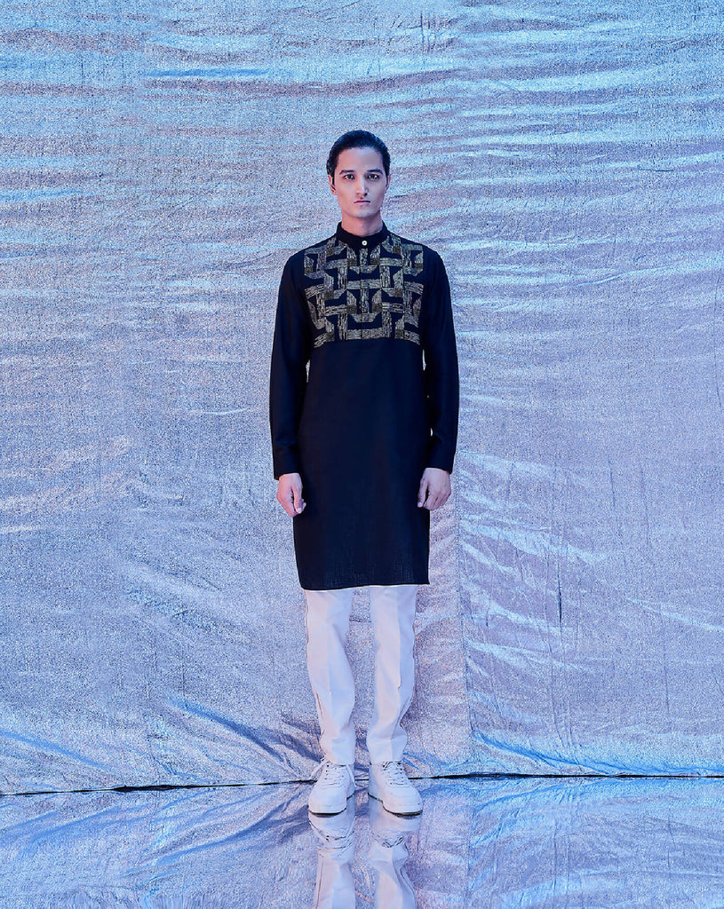 PITTA EMBROIDERED KURTA SET