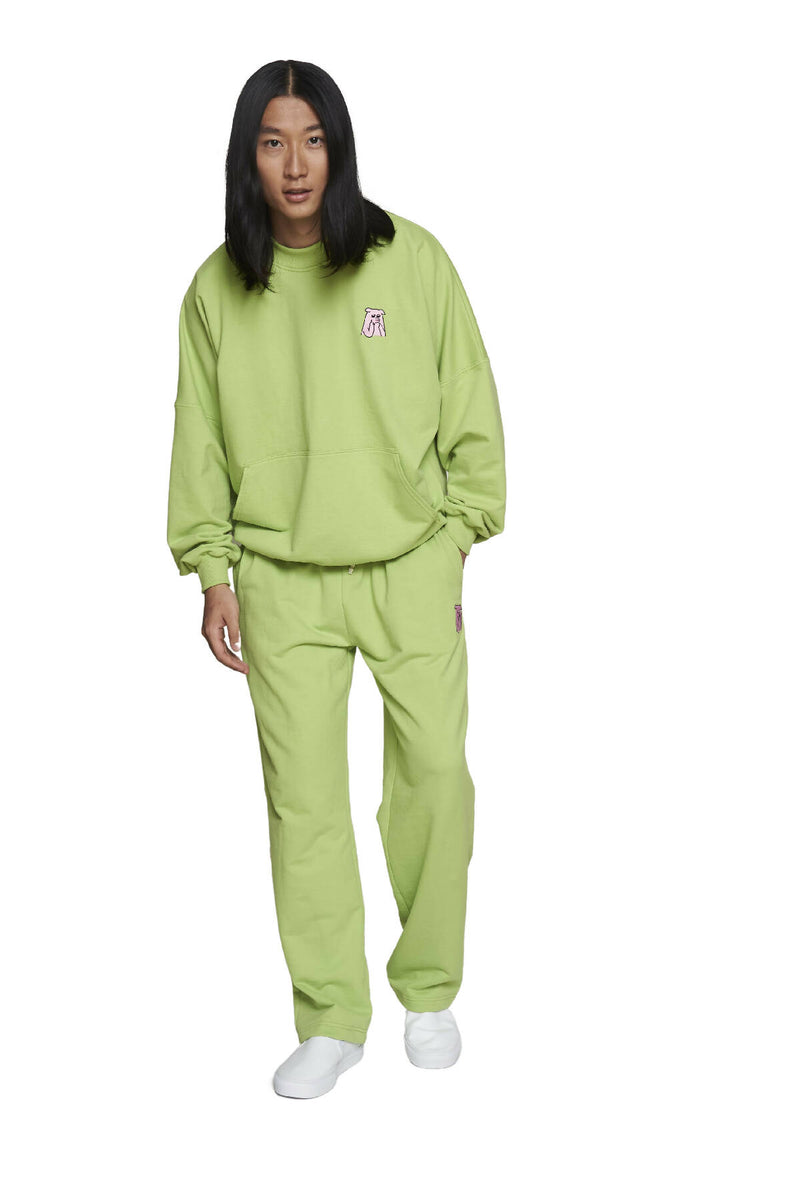 100% cotton Green sweatpants