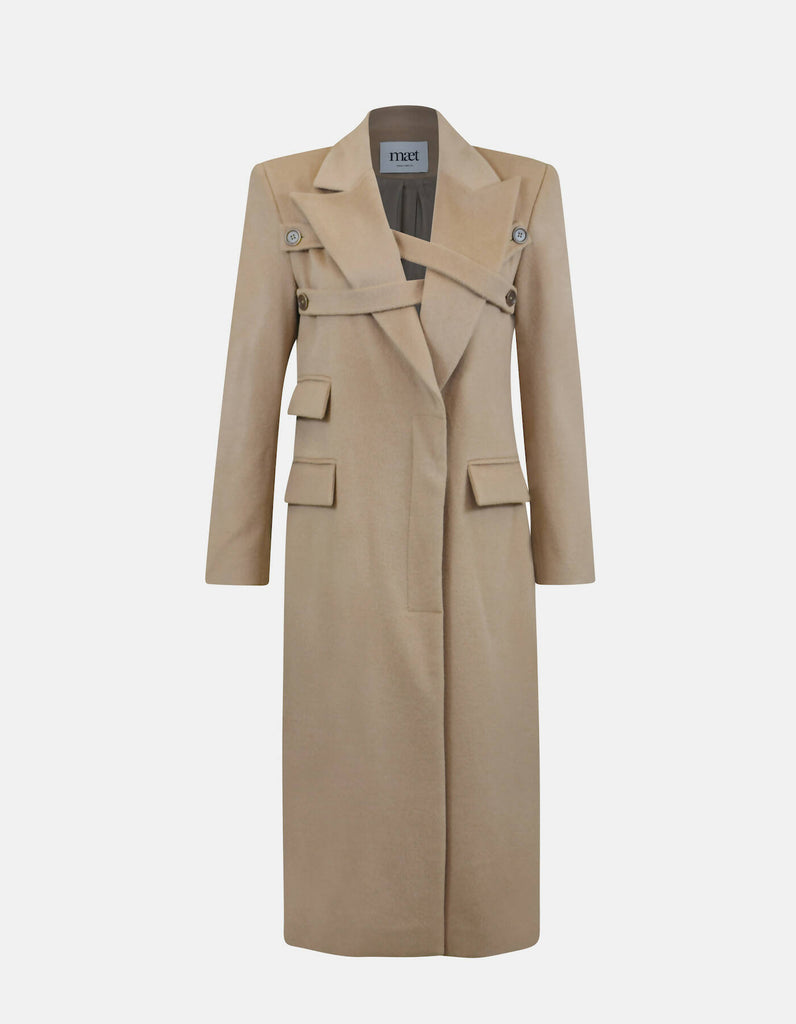 Elowen Cashmere Coat Beige