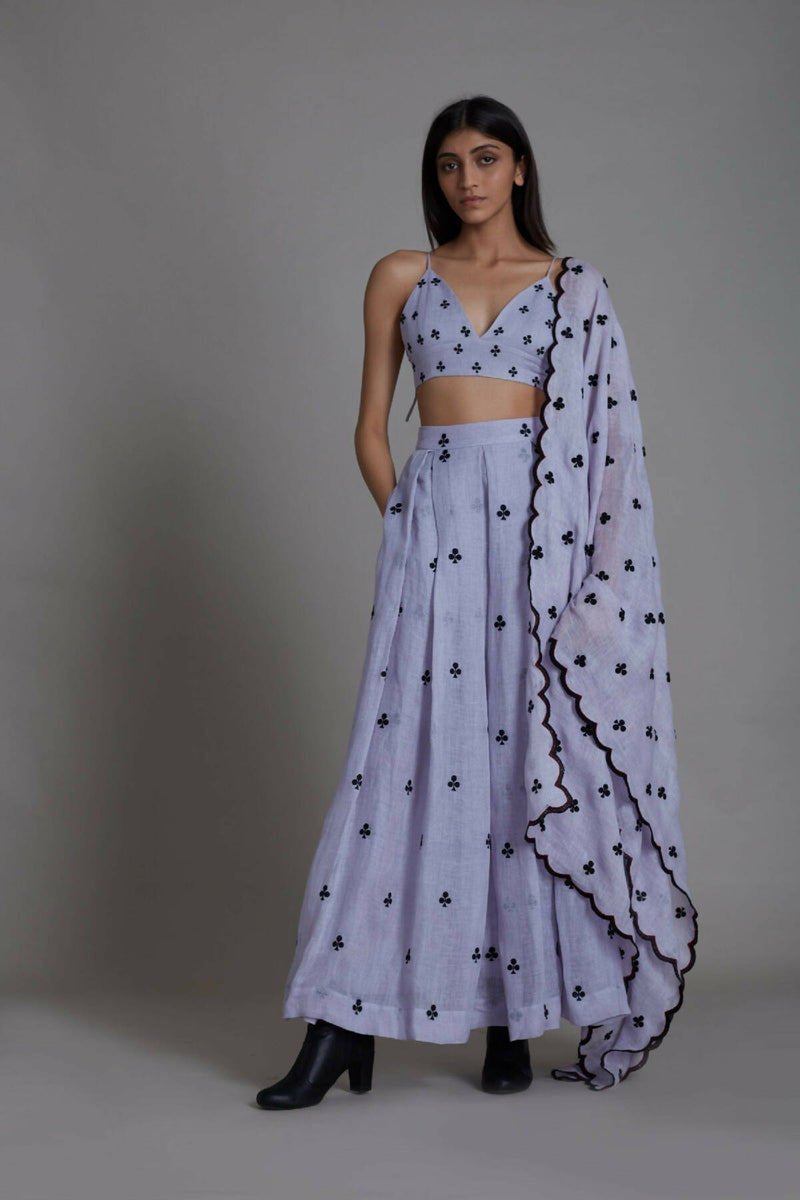 Mati Club Counter Lehenga Set-Lavender (3 PCS)