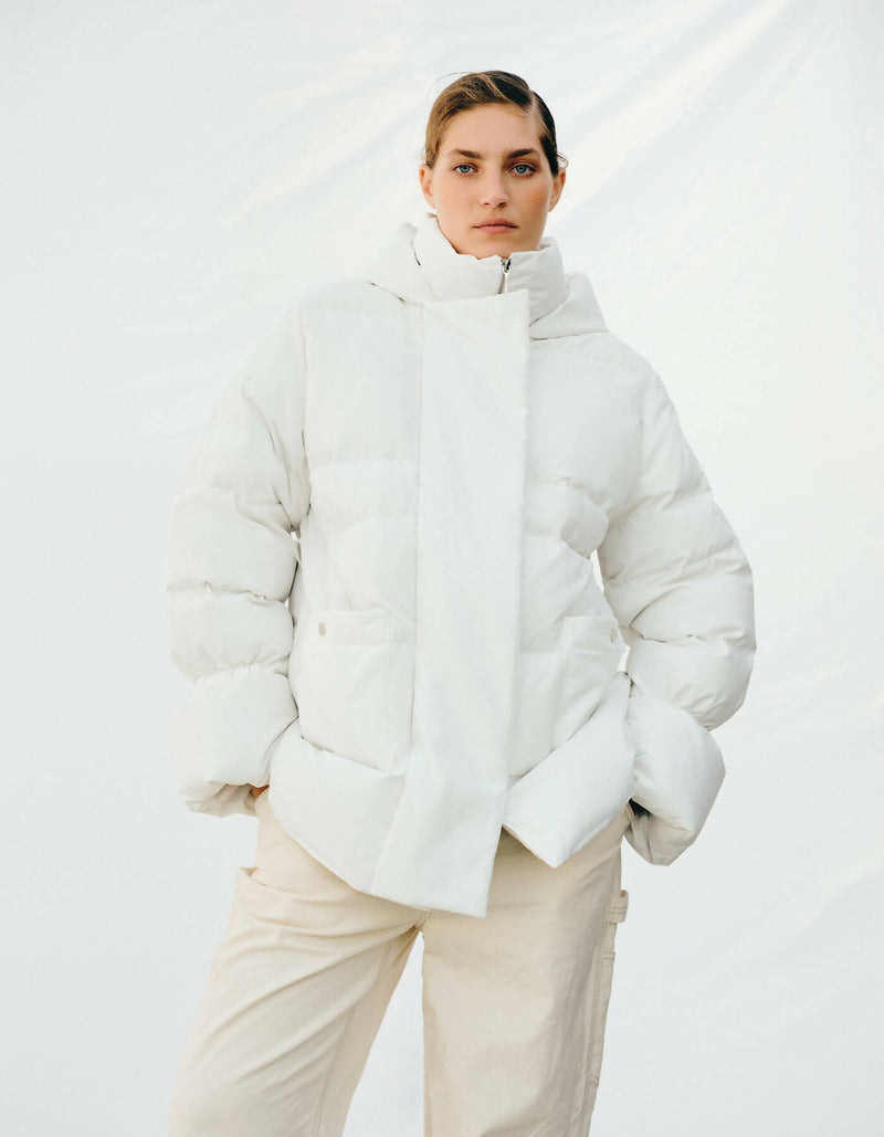 Puffer coat “Winterfall” white