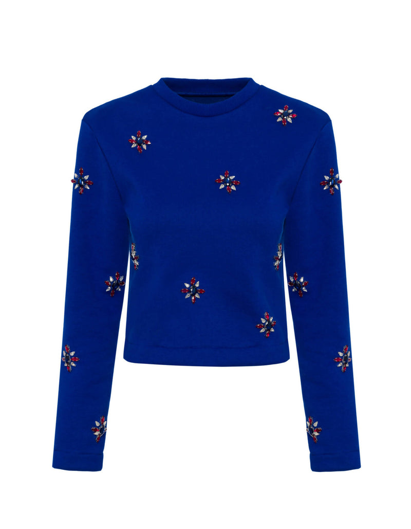 Mondo bejeweled cropped Sweater