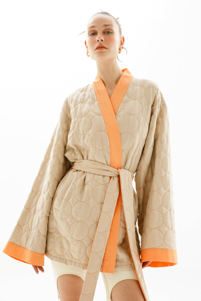 SATSUMA QUILTED KIMONO-DRESS