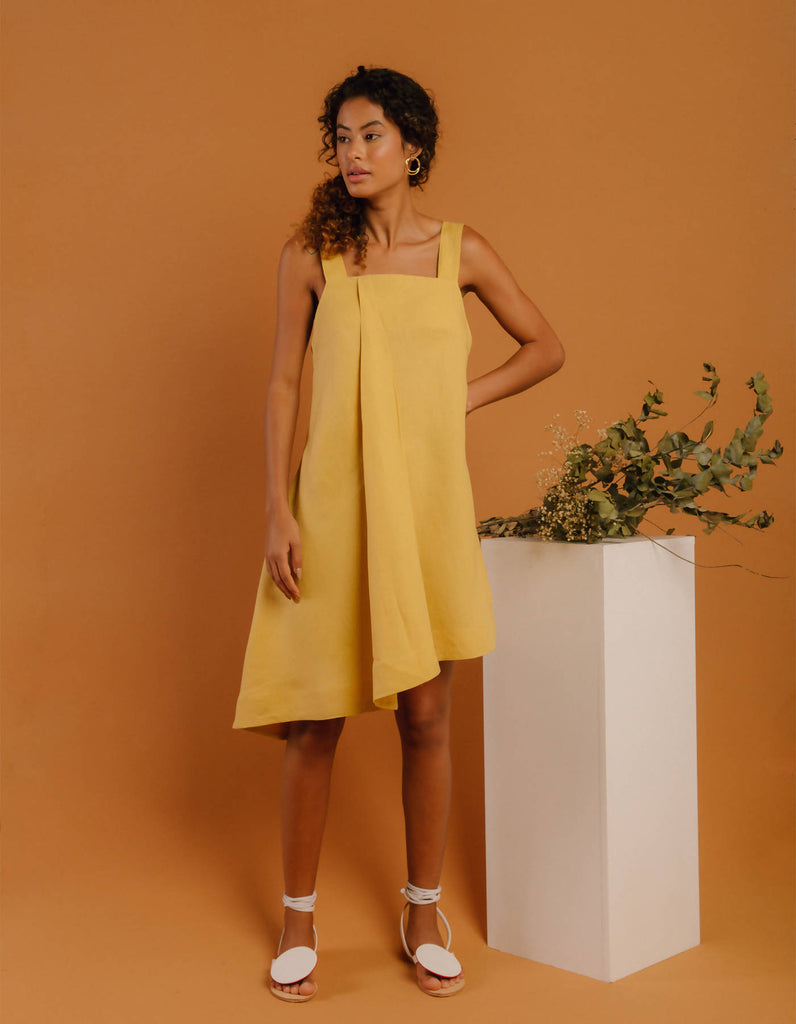 Origami 100% Linen Dress