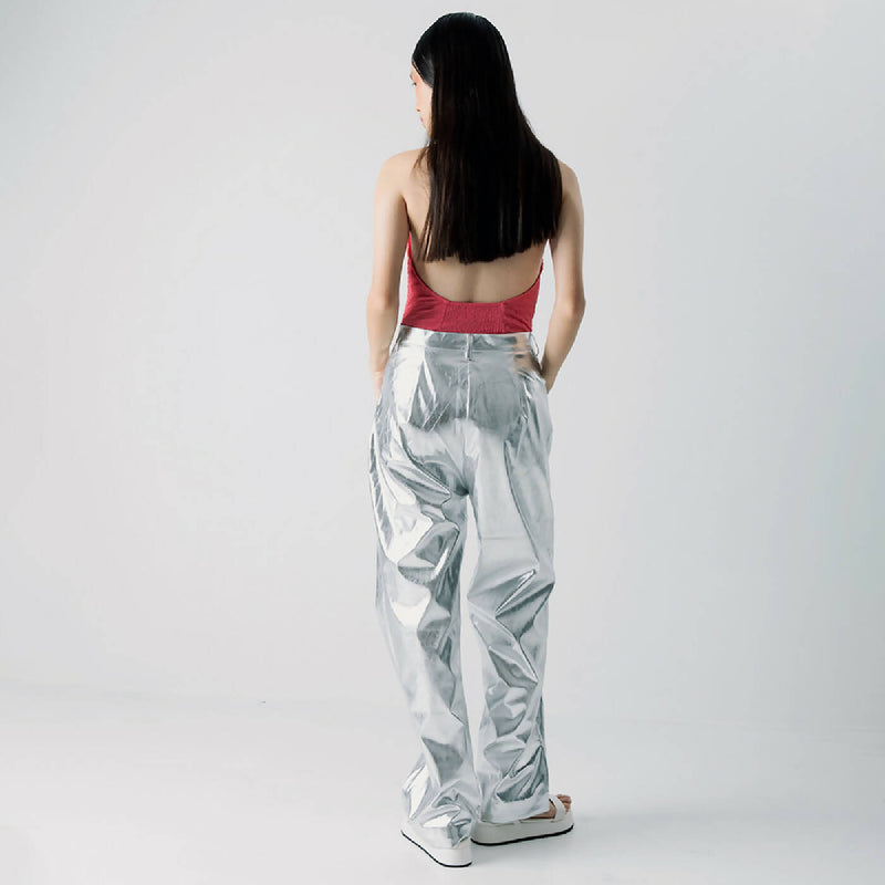 ATSTHELABEL RAVENSCA SILVER PANTS