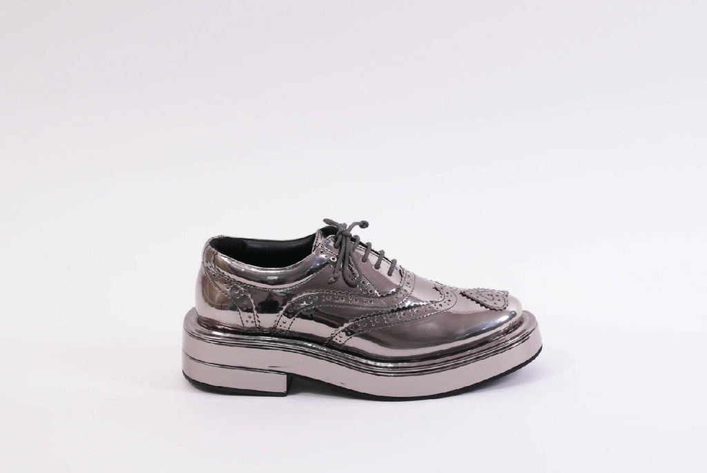 Heart Brogue Gunmetal