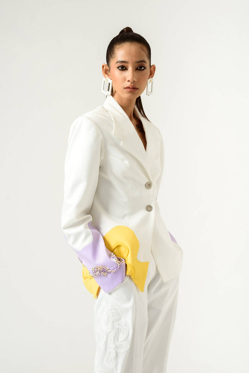 Ivory Lilac Suit Set