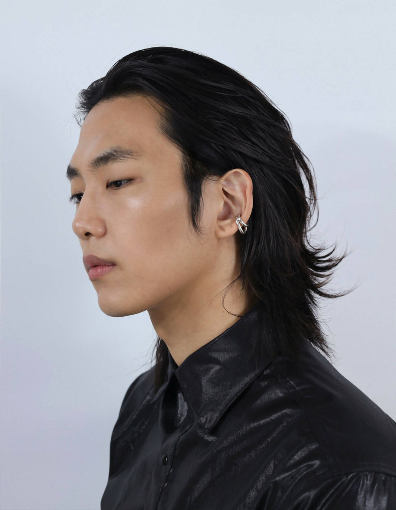 Men's two lines earcuff