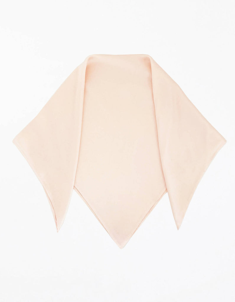 Martine Silk Square Scarf - Rose