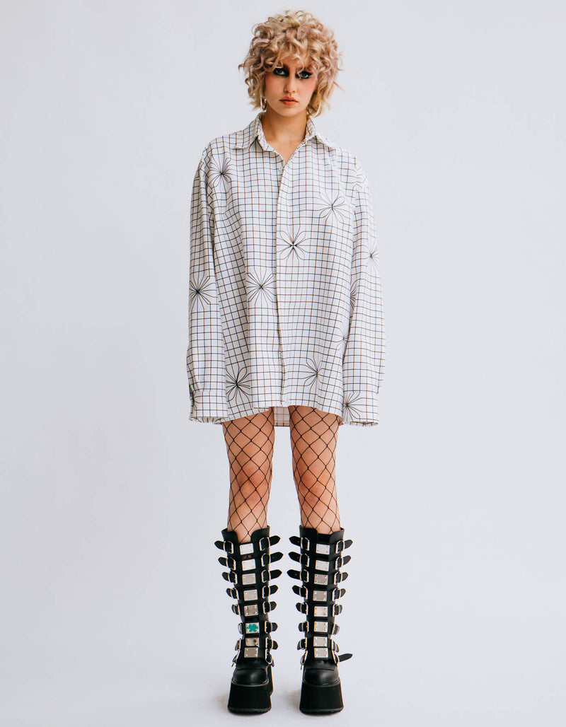 Grid Shirt Jacket / Dress