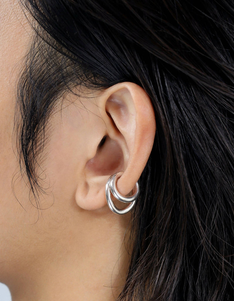 Men's two lines earcuff