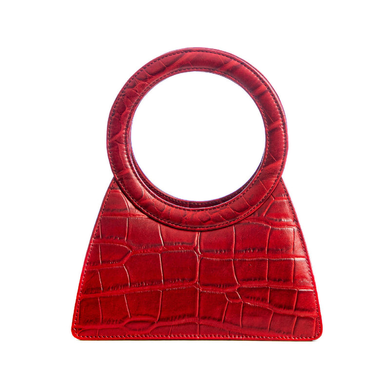 CIRCULAR TOP HANDLE BAG