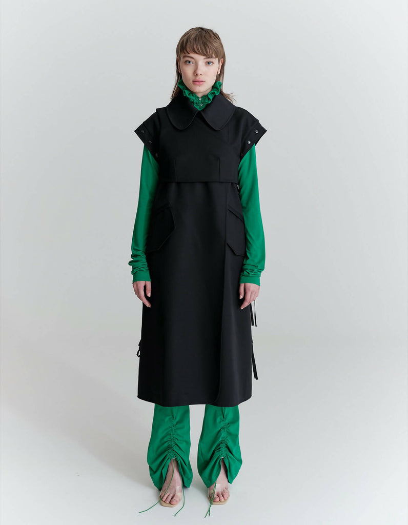 Tailored Master Coat with Detachable Sleeves