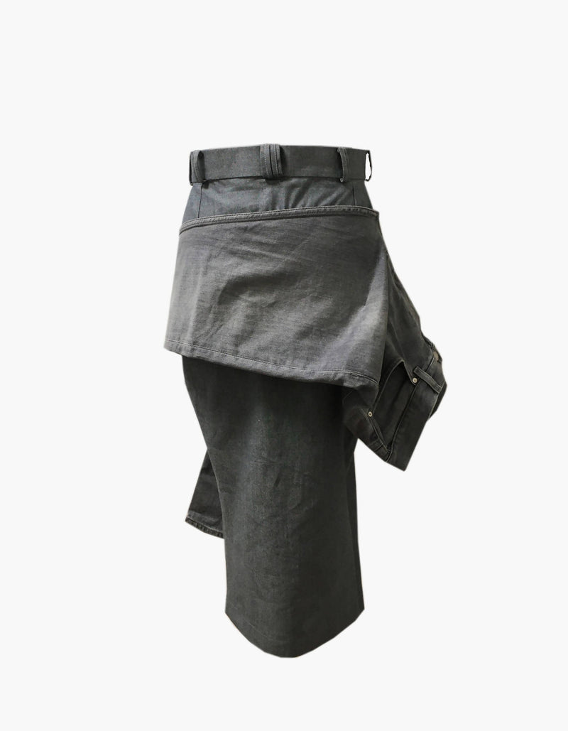 Brutalist Jeans Pencil Skirt