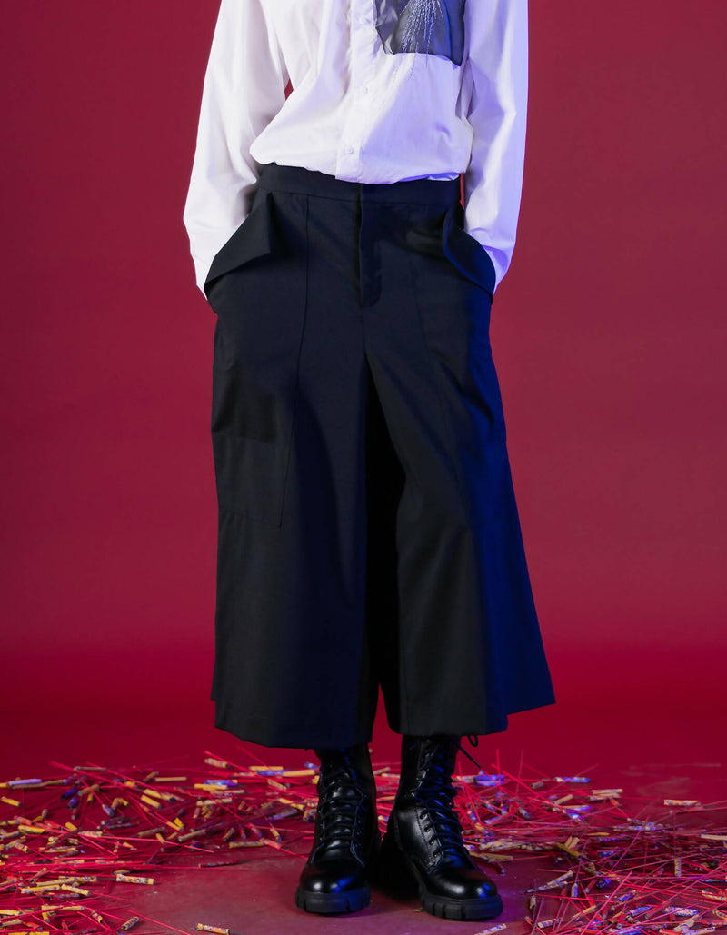 Multi-Layers Deforming Hakama Pants