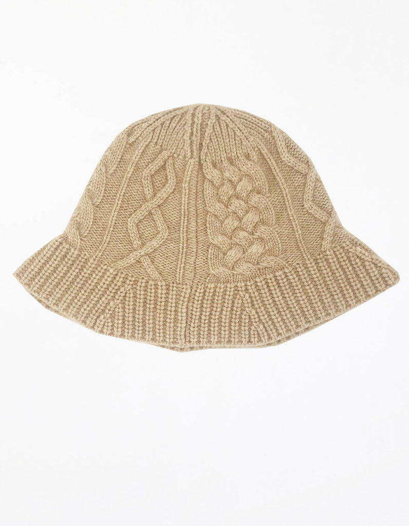 Pasquela Cashmere Bucket Hat - Ecru