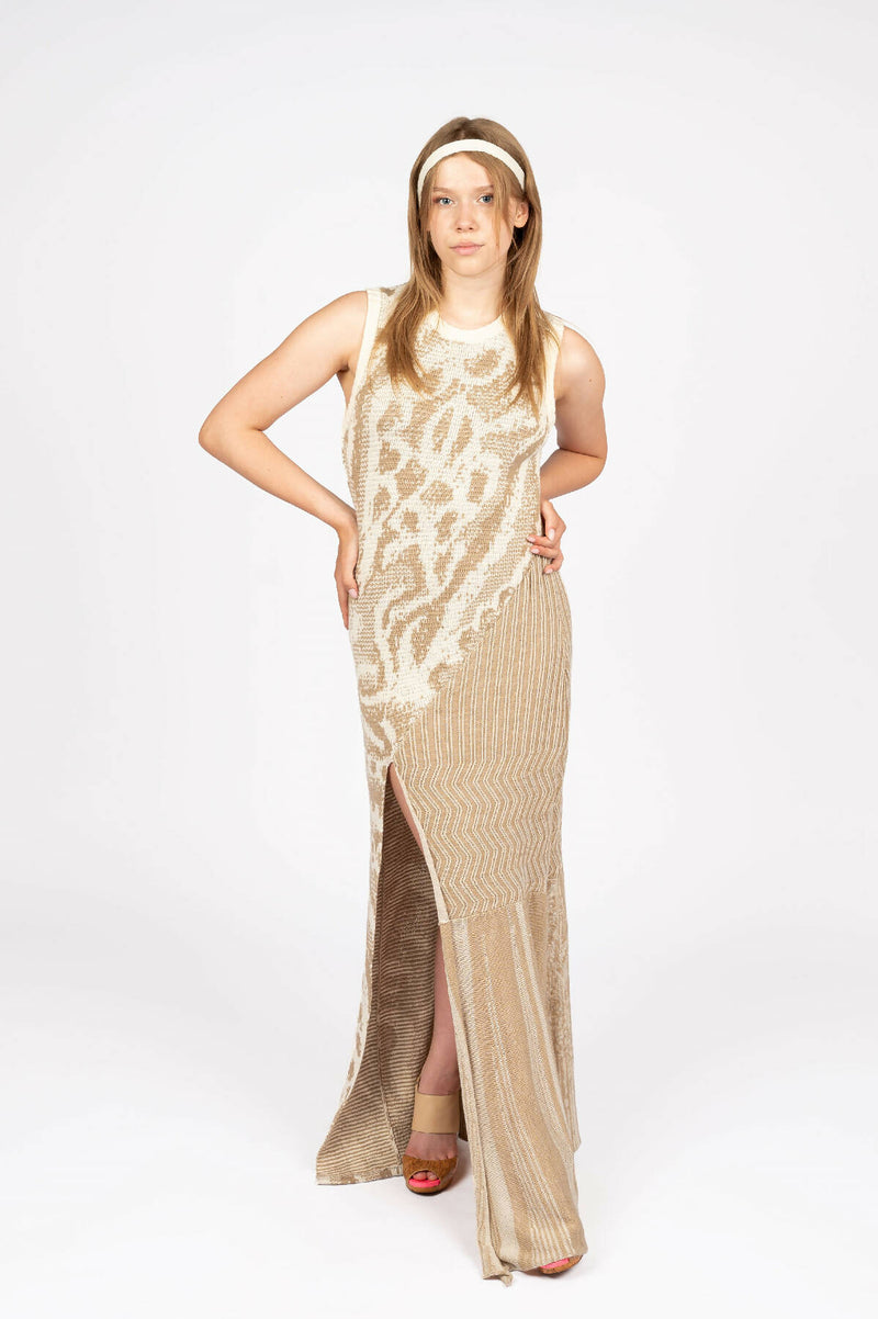 Ice Curtain Maxi Knitted Dress