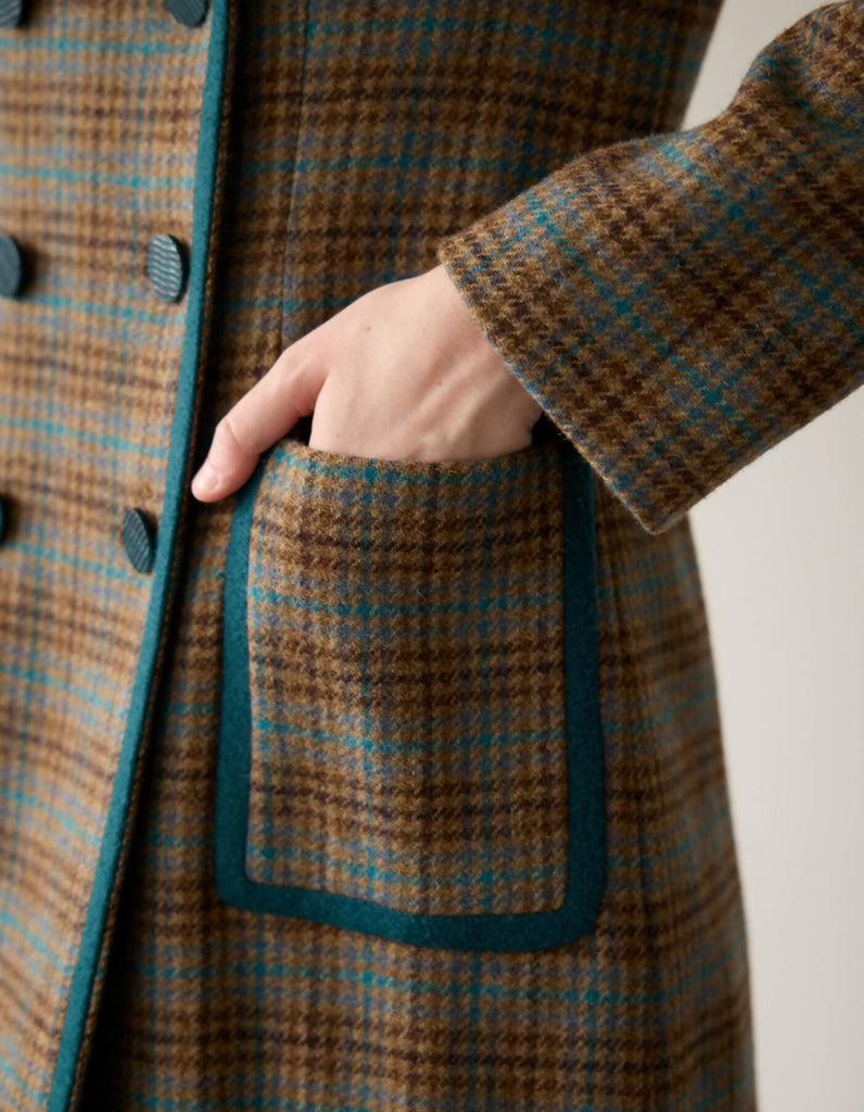 Classical Check Long Coat