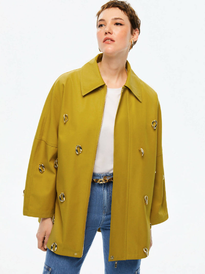 Chained Trench Coat