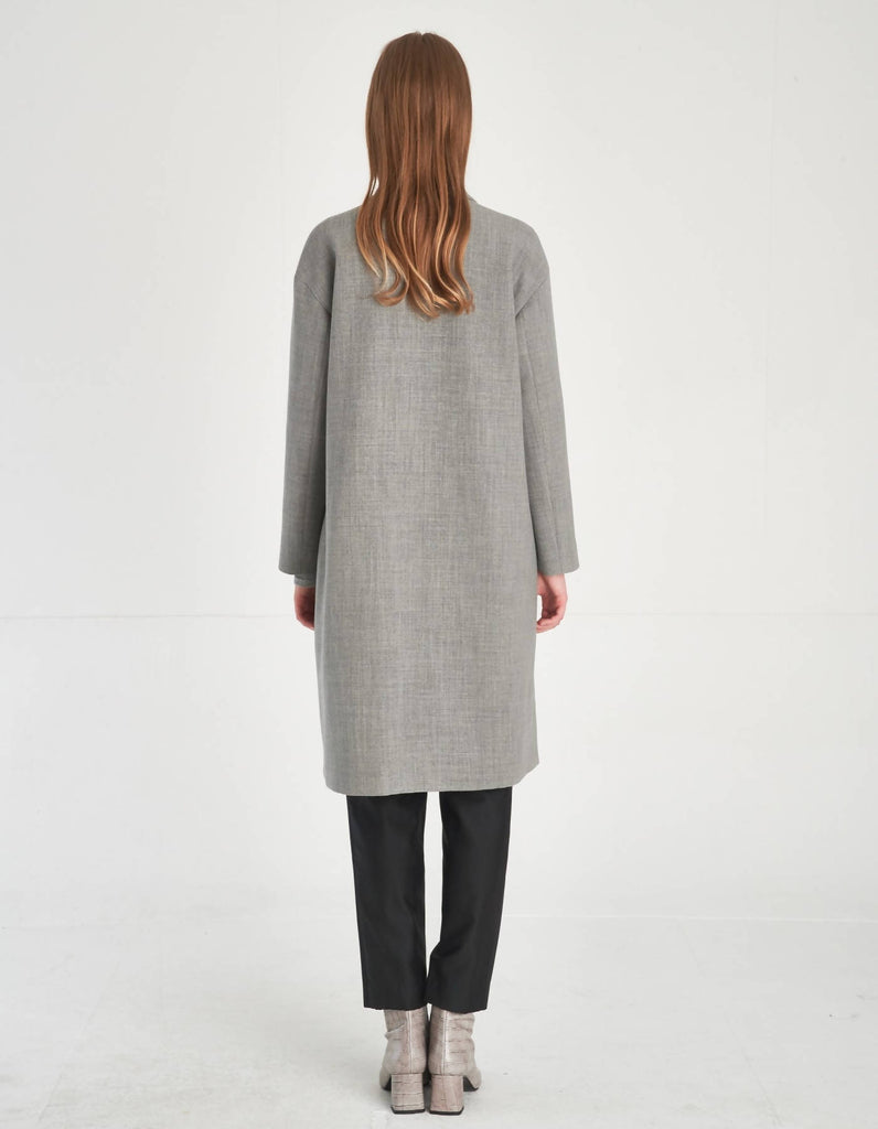 Minimalist Design Loose Fit Wool Coat