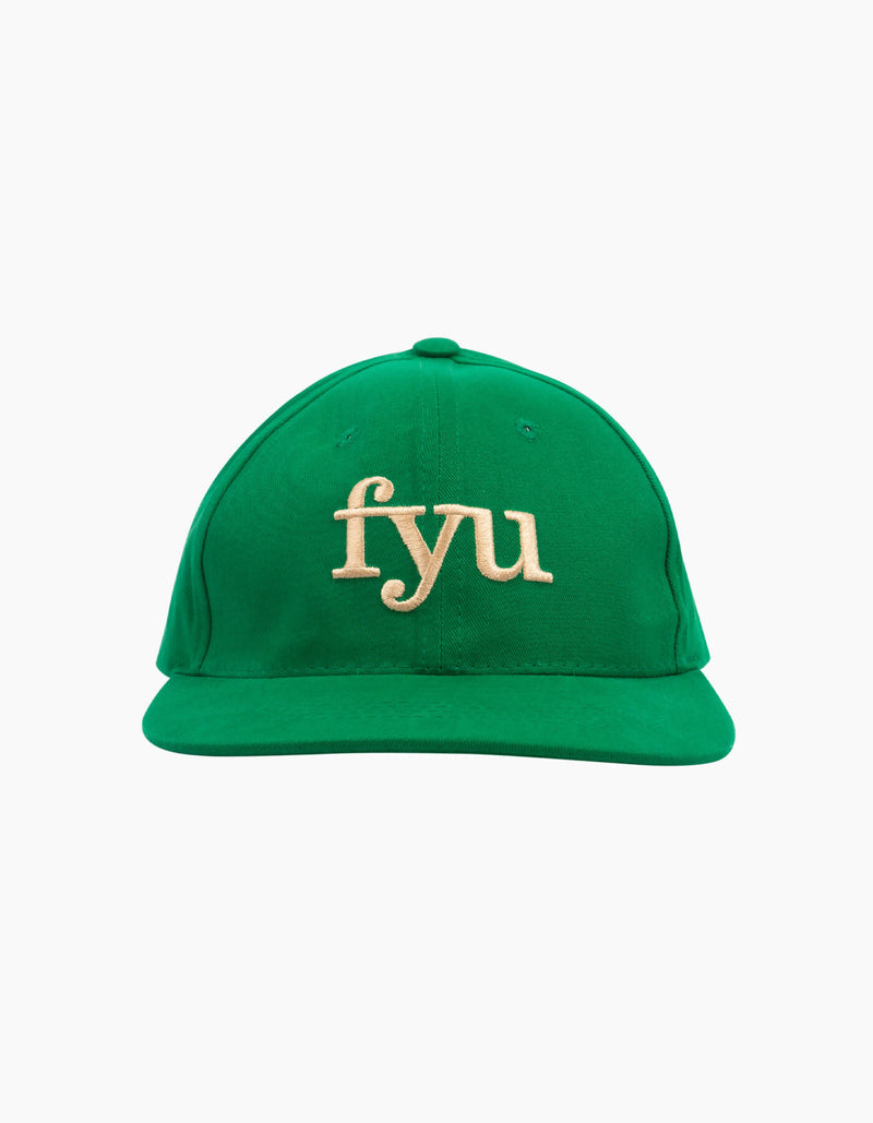 Green Embroidered Logo Baseball Cap