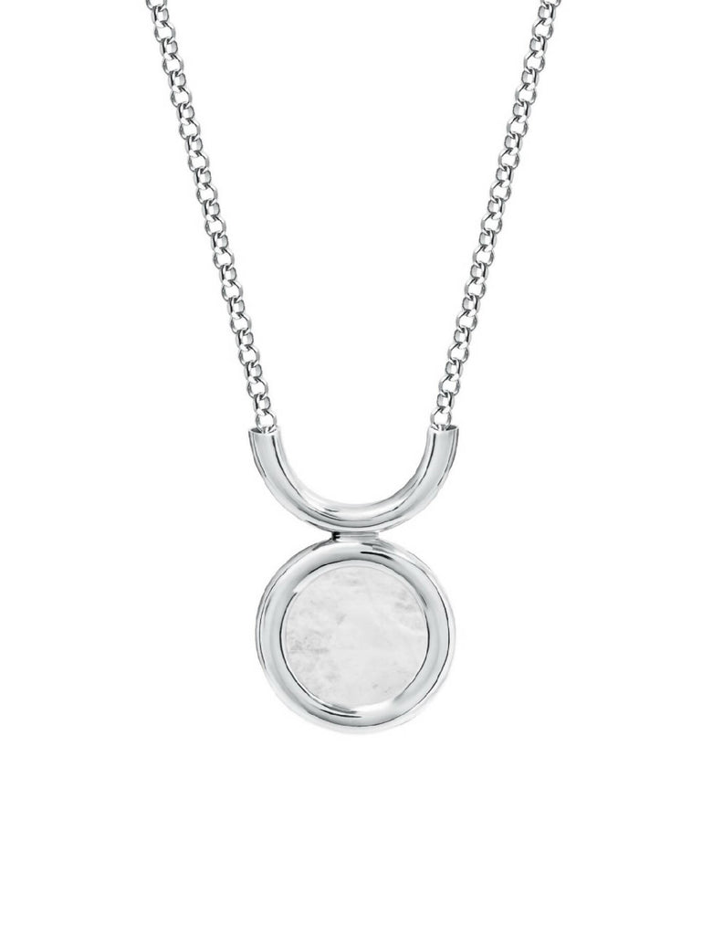 Necklace Tul with mountain crystal sterling silver