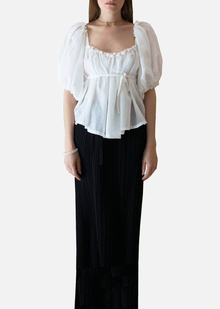 Romantic Pleated Blouse