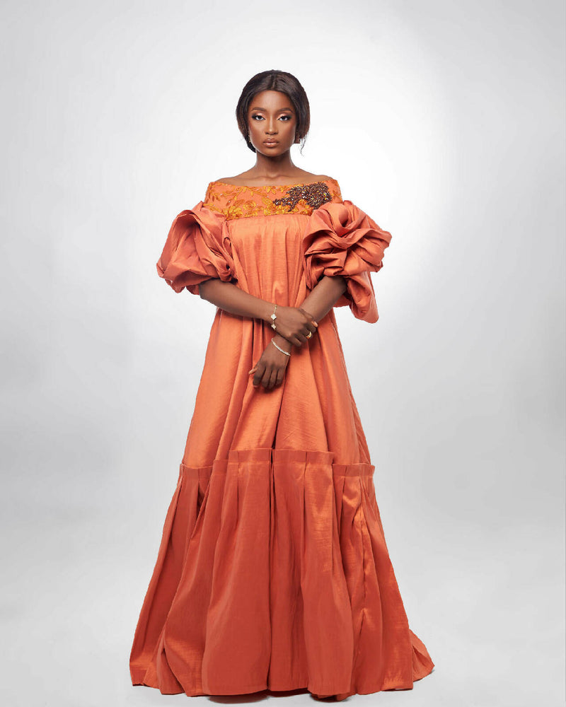 Ms Kaba Couture Dress 2.0 Terracotta