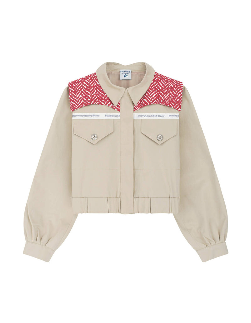 Beige Short Jacket "Becoming…"