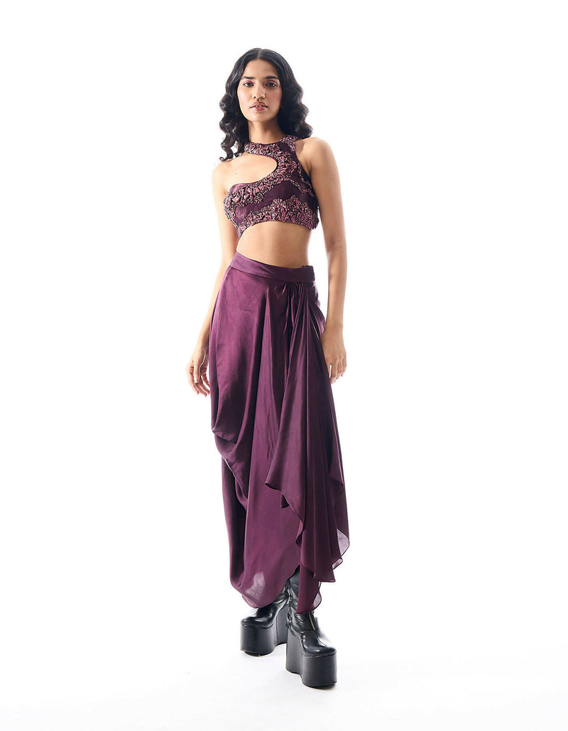 Showgirl Skirt in Burgundy