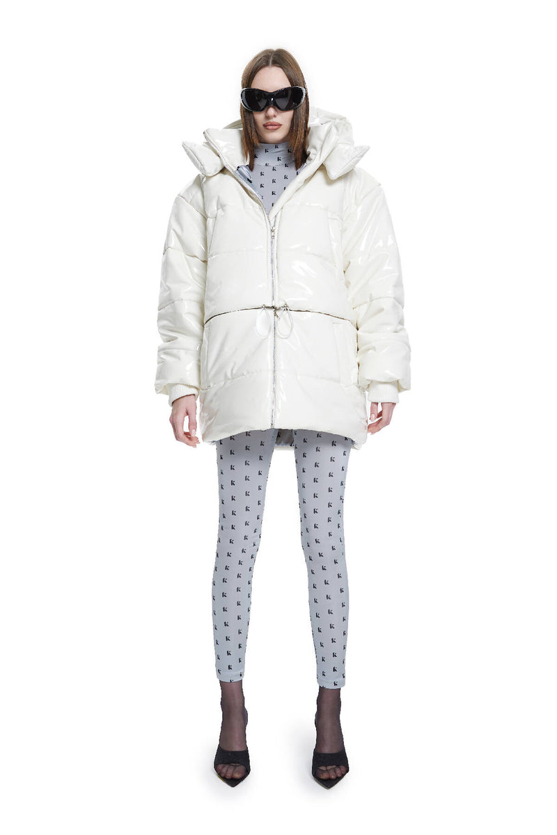 Khelan Puffer Jacket in White