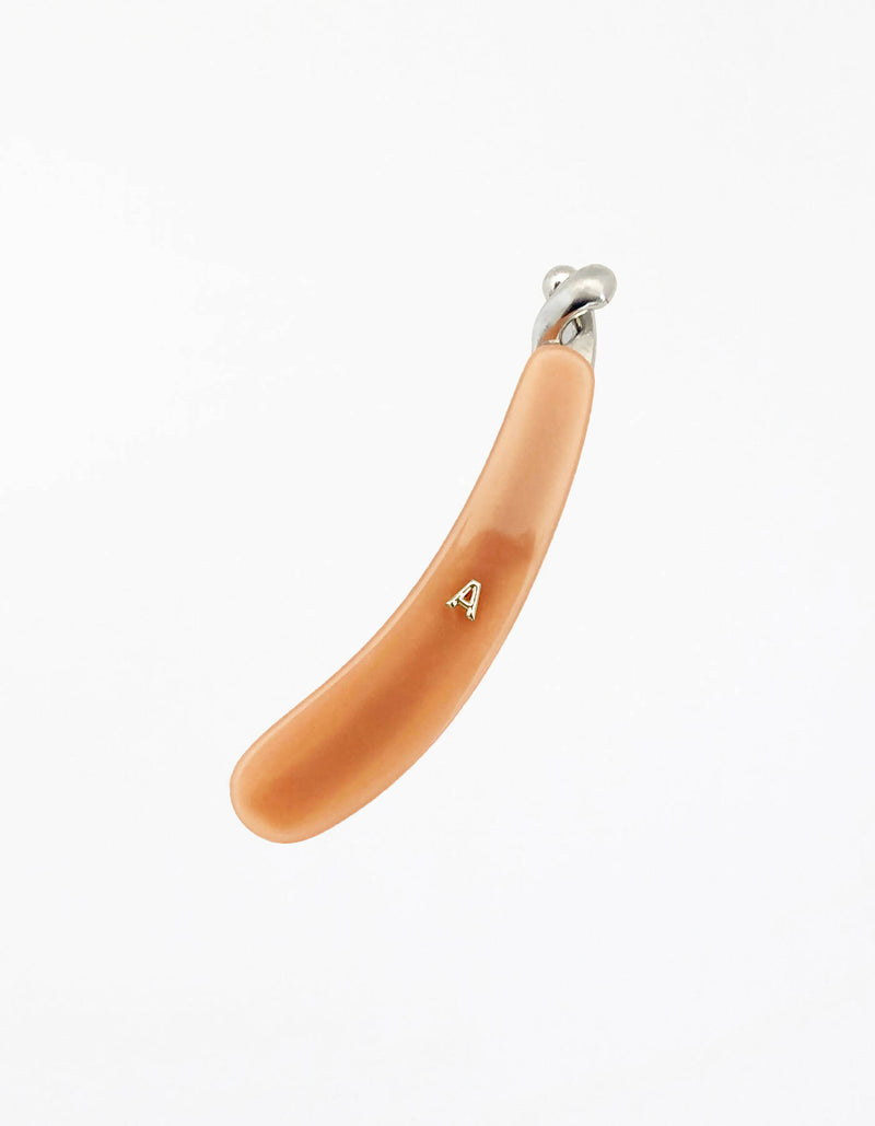 Liv Cellulose Acetate Banana Clip - Peach