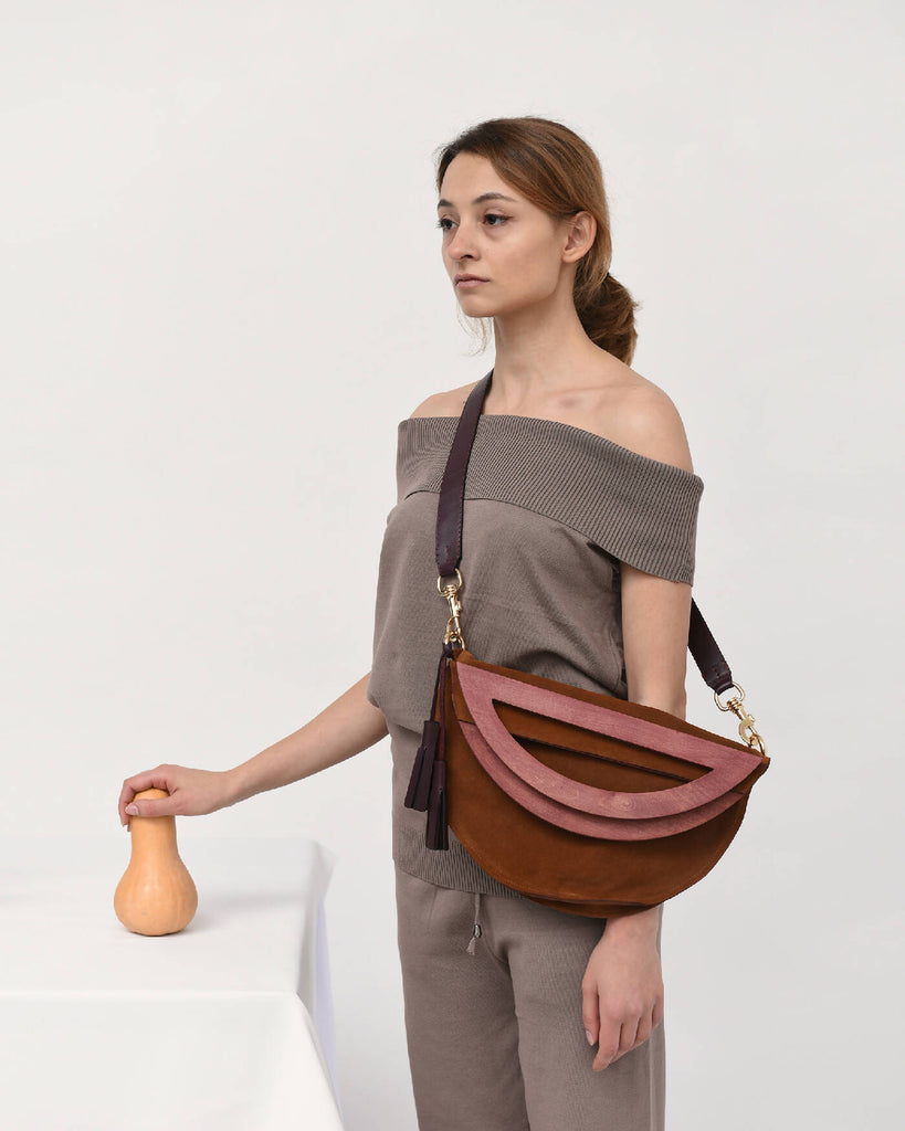 Brown Circle Bag