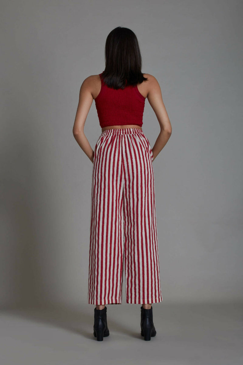 RE Stripe Pants-Red