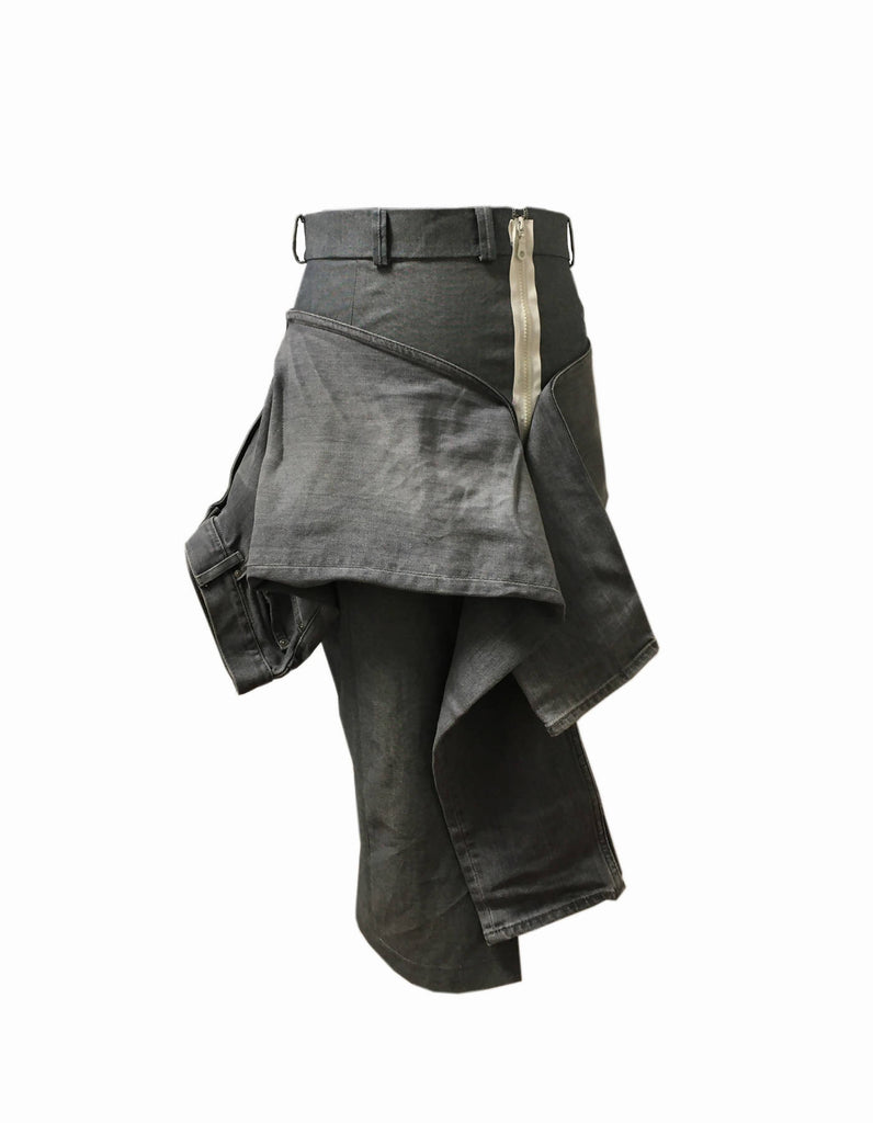 Brutalist Jeans Pencil Skirt