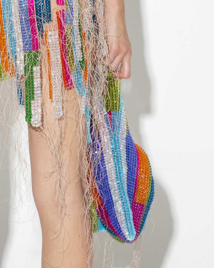 Parallel Beaded Bag