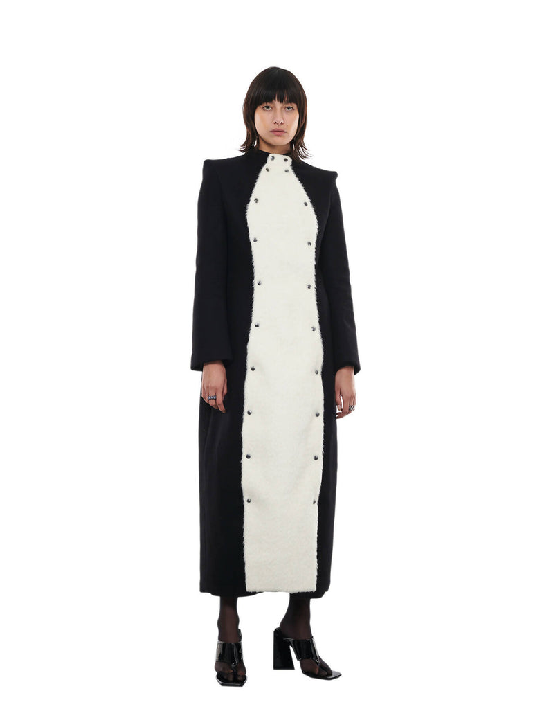 Buttoned Wool Coat